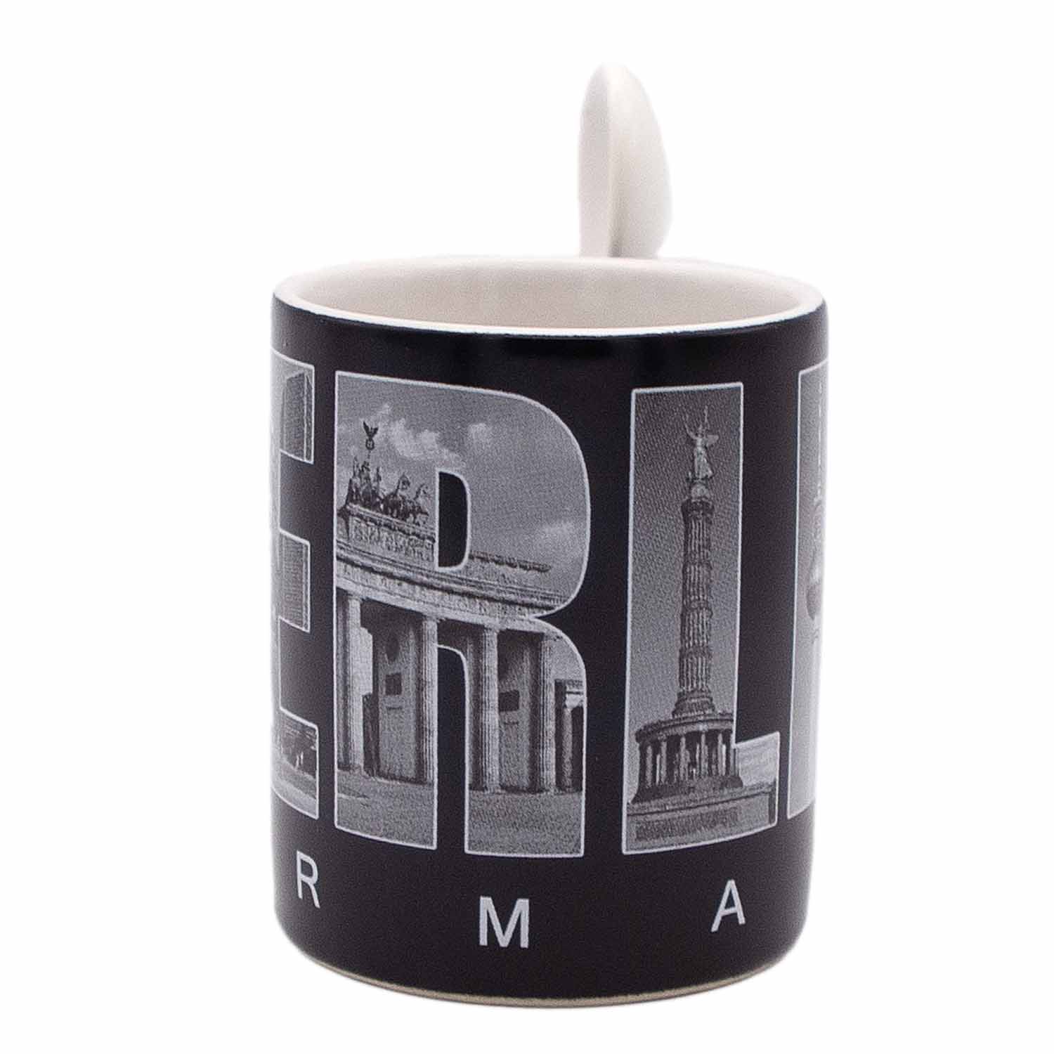 Espresso Tasse Berlin Skyline schwarz