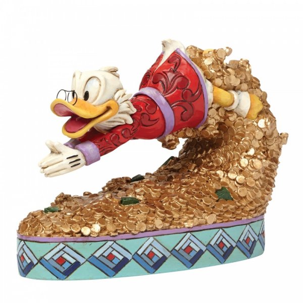 Dagobert-Duck-seine-Goldtaler-Disney-Figur-berlindeluxe-gold-geld-ente-brille