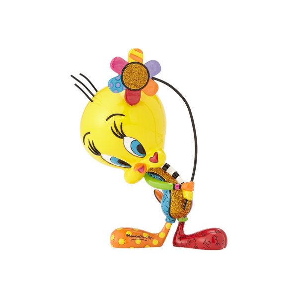 Looney-Tunes-Figur-Tweety-mit-Blume-berlindeluxe-kuecken-blume