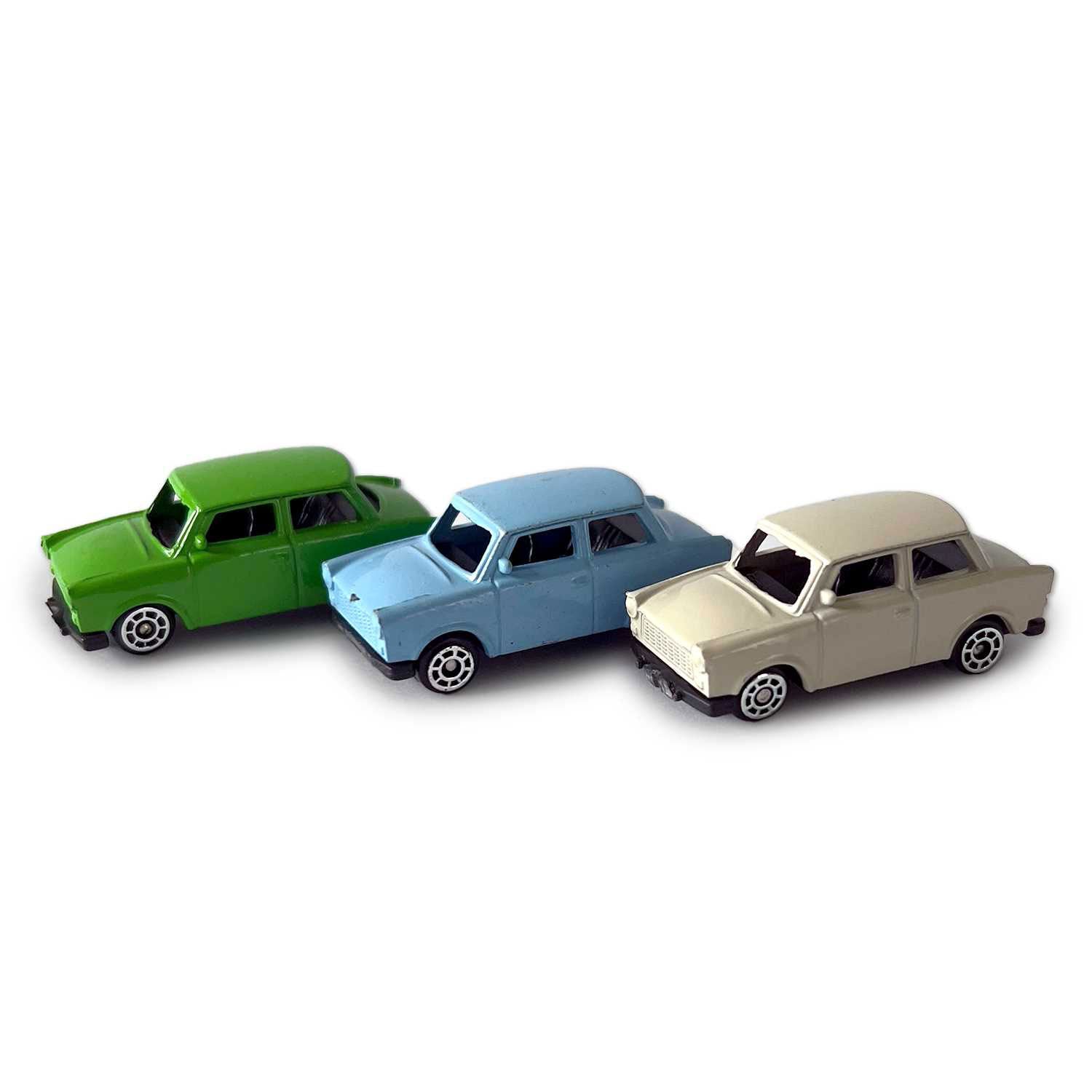 Miniatur Trabi DDR Kult-Auto 3,8cm in verschiedenen Farben