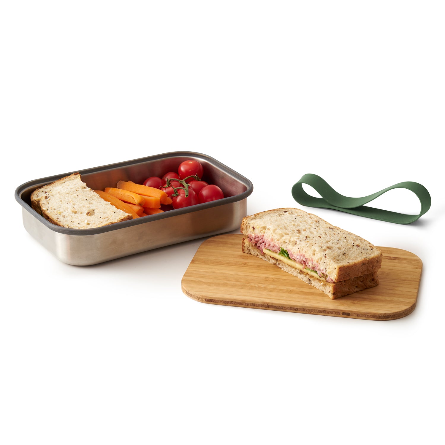 Sandwich on Board olive - Box & Schneidebrett