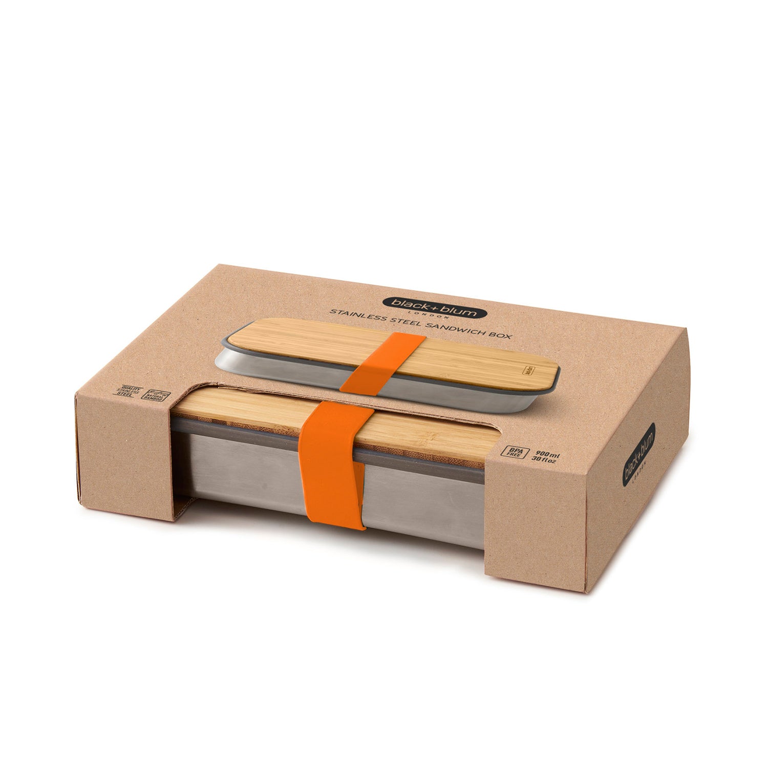 Sandwich on Board orange - box &amp; cutting board