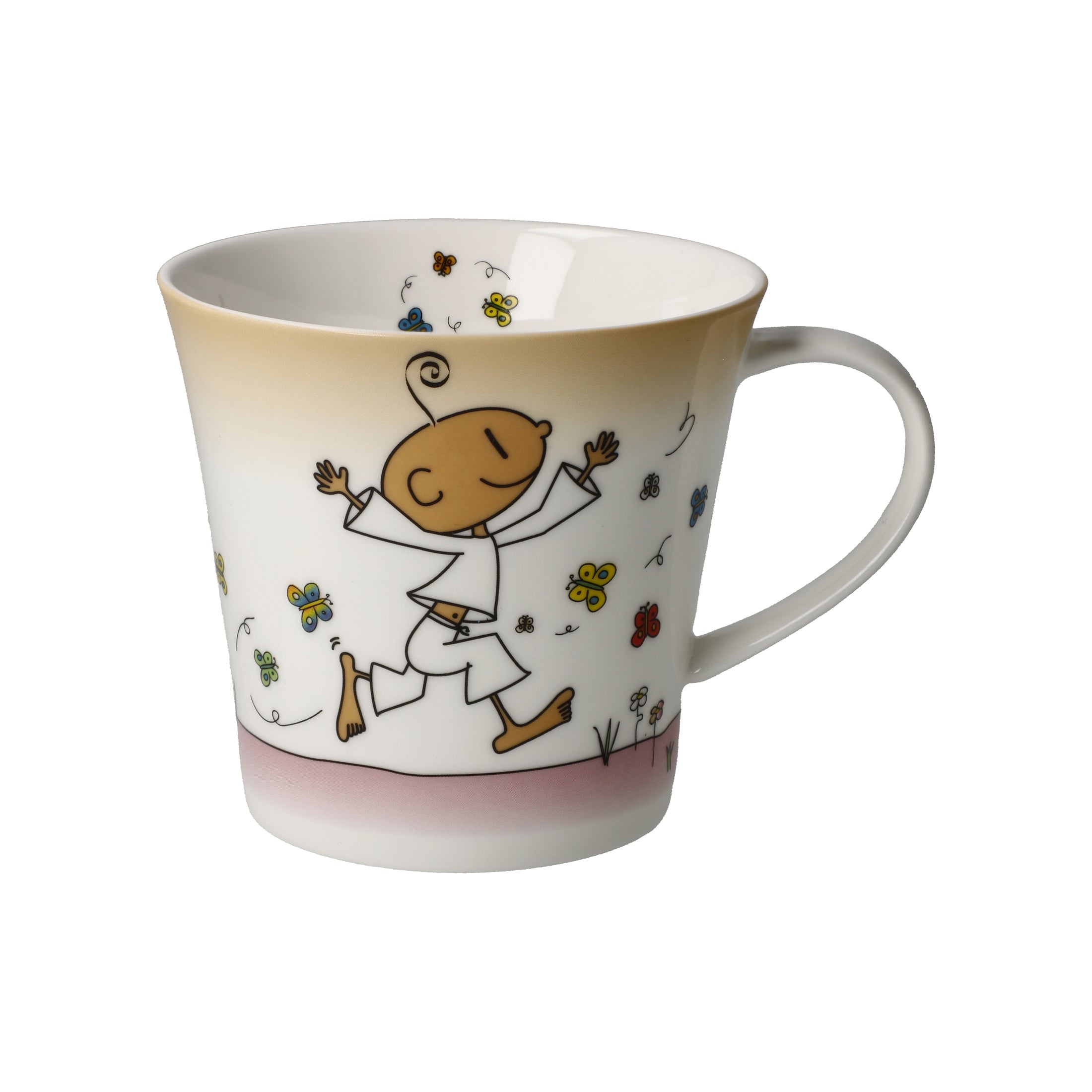 Der kleine Yogi - Schmetterlinge im Bauch - Kaffee/Teetasse