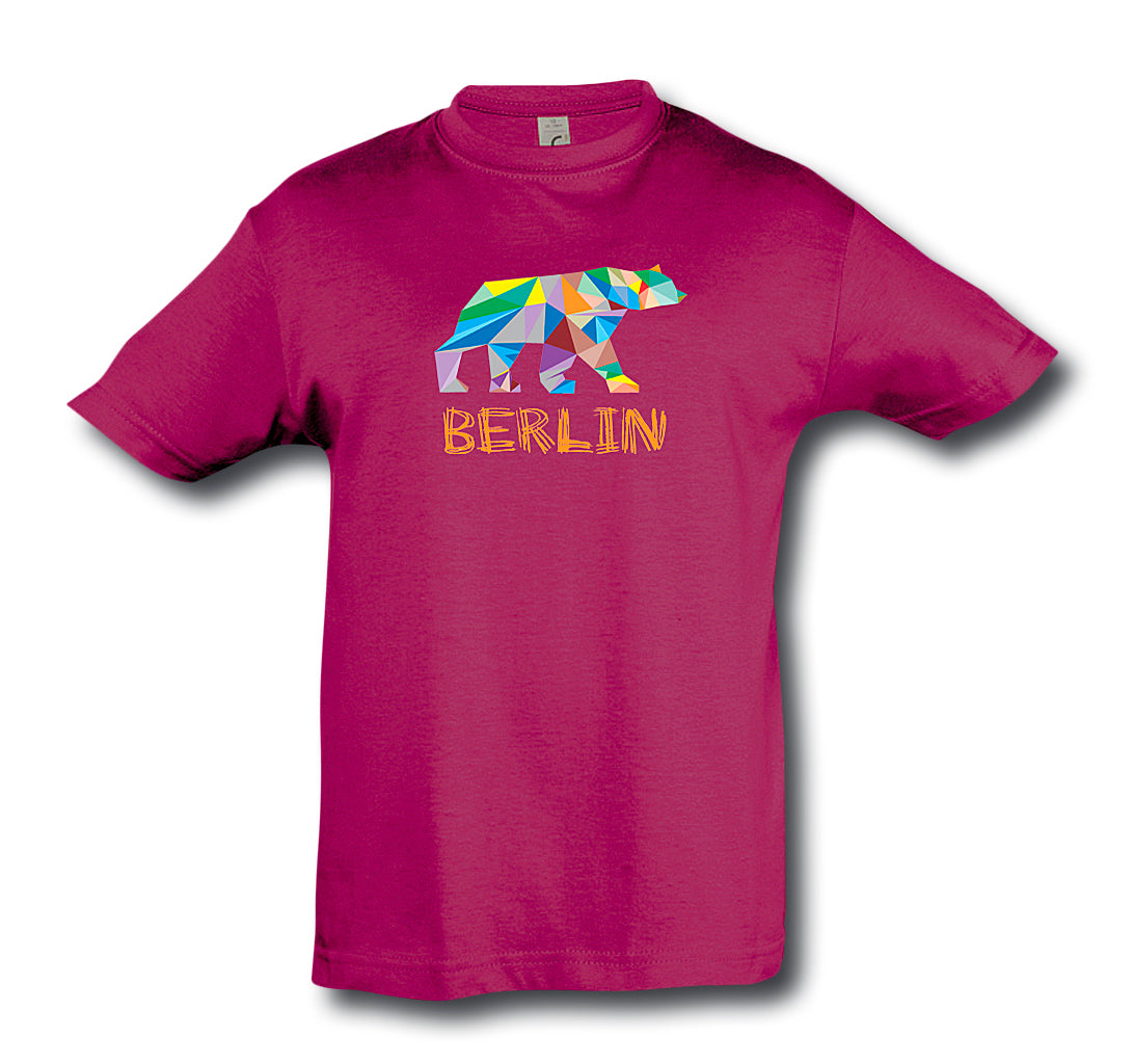 T-Shirt Kinder "Berlin Bärcolor fuchsia"