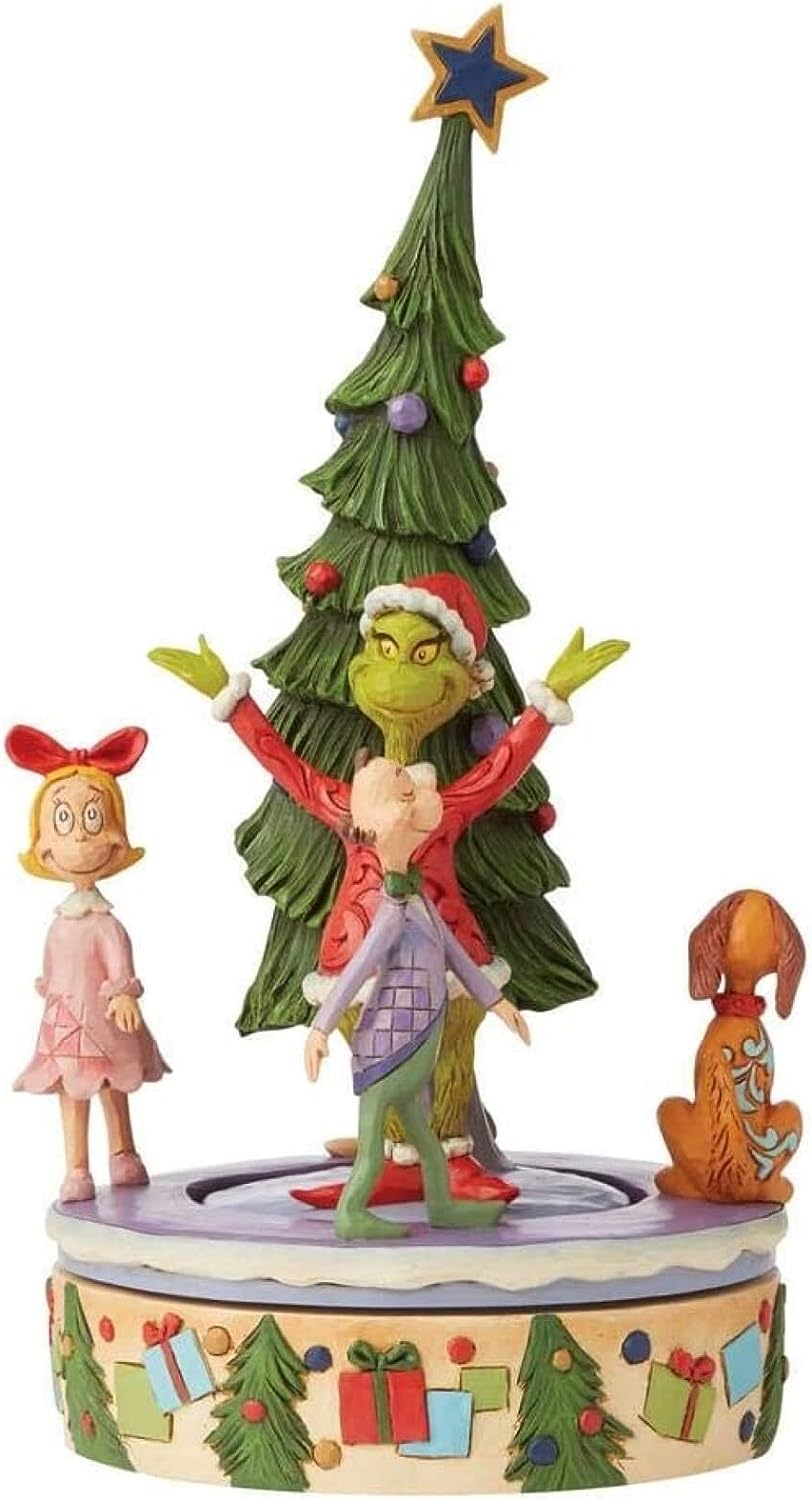 Grinch with Tree - Rotating Base Figure by Jim Shore