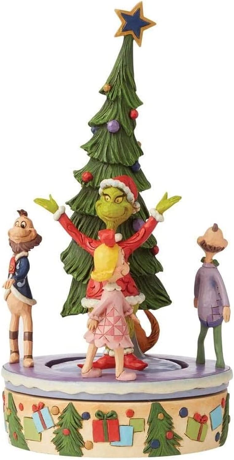 Grinch with Tree - Rotating Base Figure by Jim Shore
