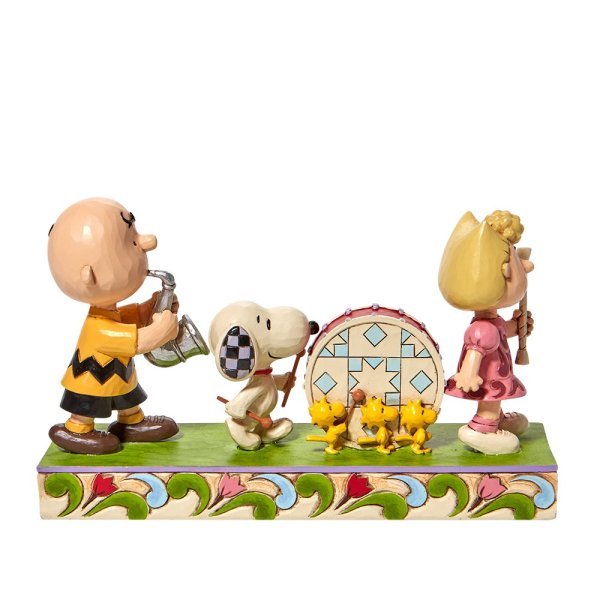 Peanuts Snoopy & Woodstock "Spielzug Parade" - Jim Shore Figur