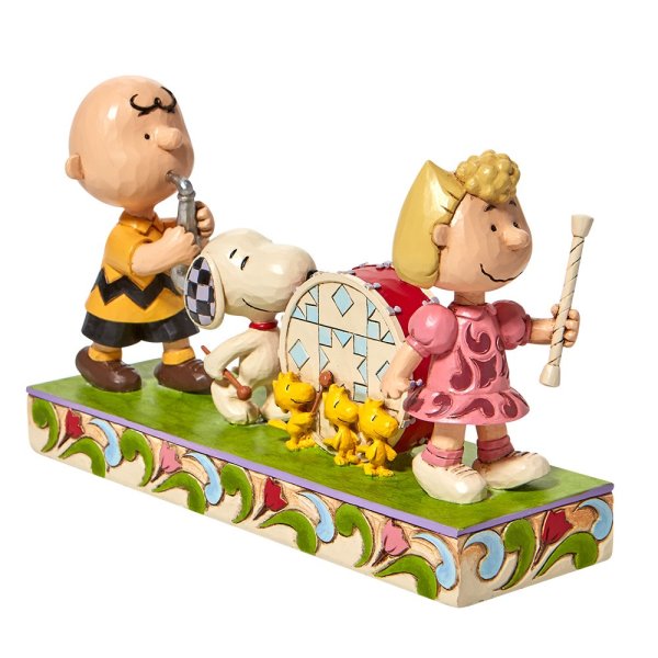 Peanuts Snoopy & Woodstock "Spielzug Parade" - Jim Shore Figur