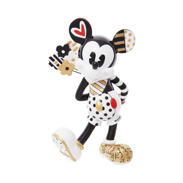 Disney Britto-Mickey-Mouse-Midas-Figur-berlindeluxe-maus-blumen 