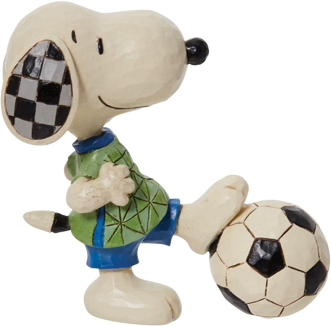 Peanuts-Snoopy-Fußball-Jim-Shore-Figur-berlindeluxe-fußball-trikot
