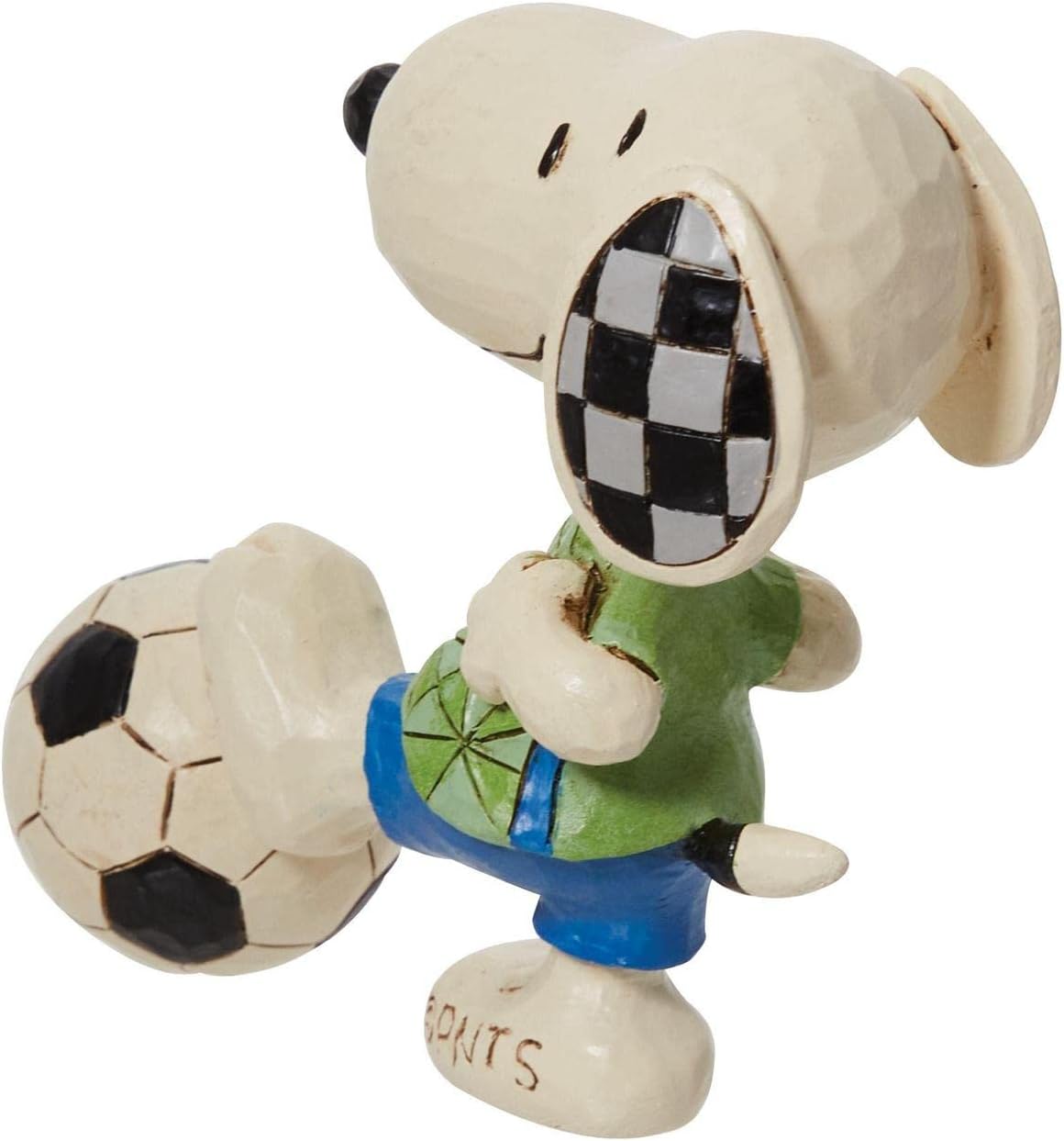 Peanuts-Snoopy-Fußball-Jim-Shore-Figur-berlindeluxe-fußball-trikot-oben