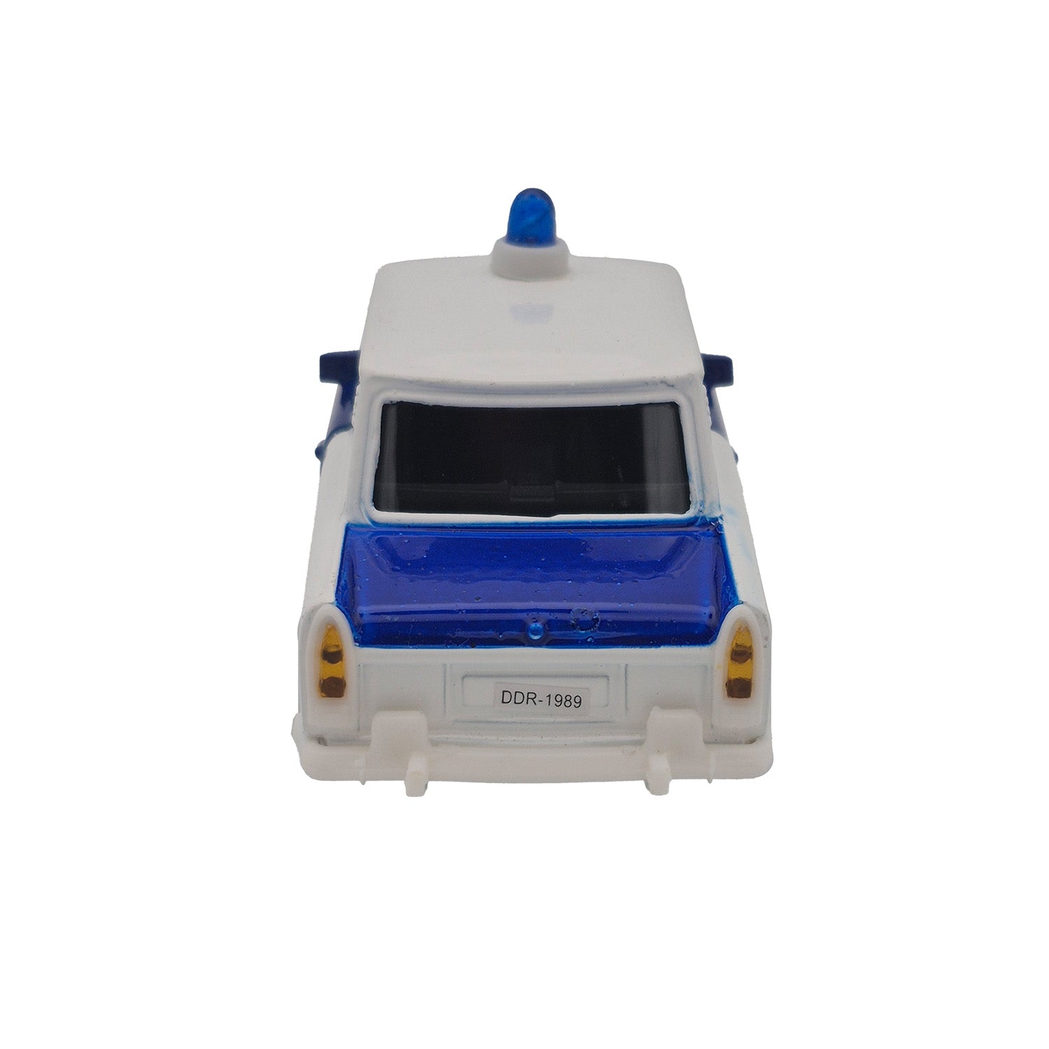Miniatur Trabi DDR Kult-Auto 12cm im Polizei Outfit in verschiedenen Farben