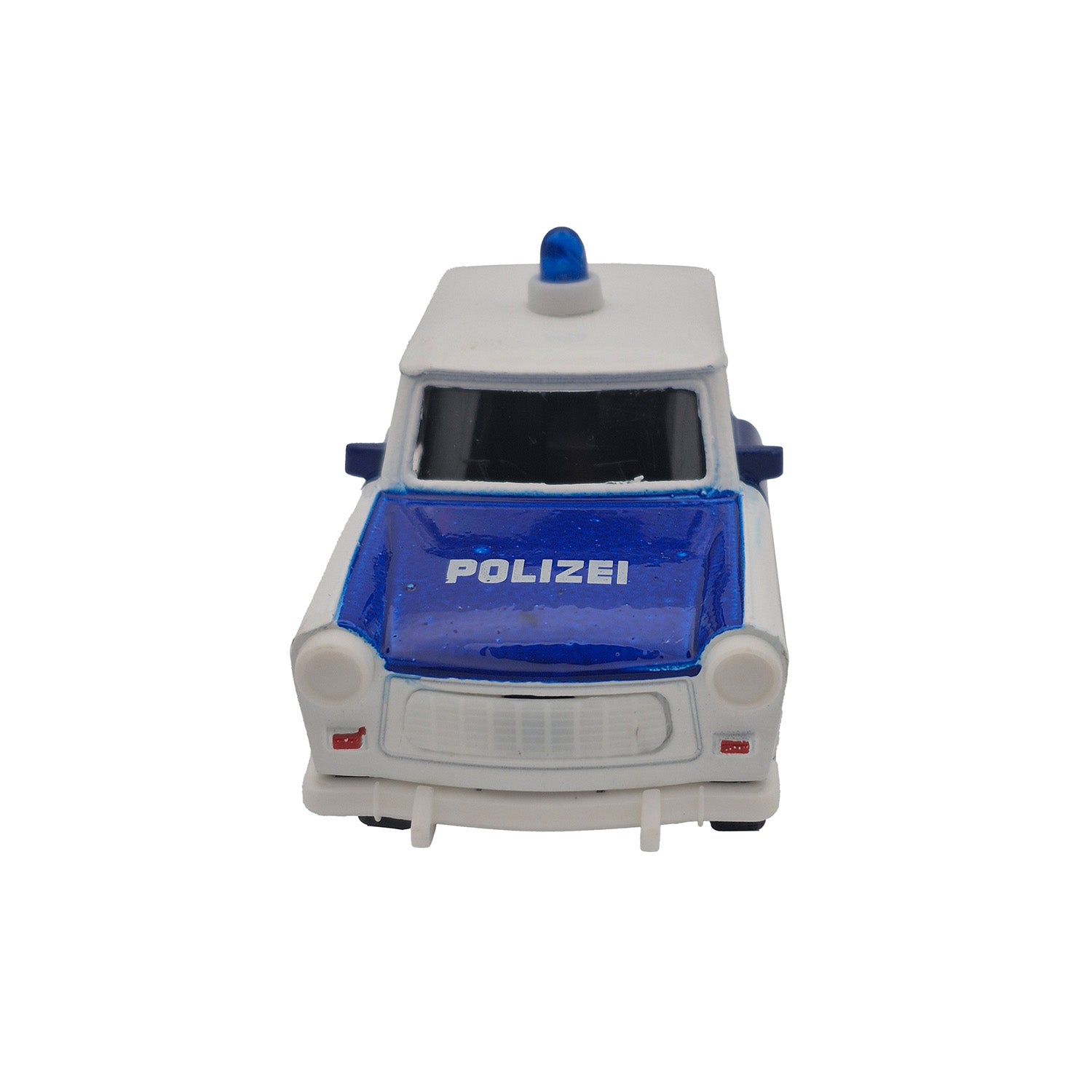 Miniatur Trabi DDR Kult-Auto 12cm im Polizei Outfit in verschiedenen Farben