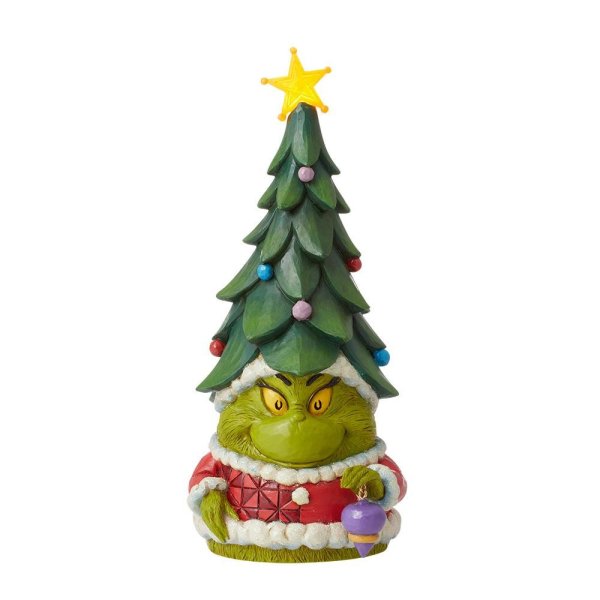 Grinch Wichtel mit Weihnachtsmütze Figur by Jim Shore