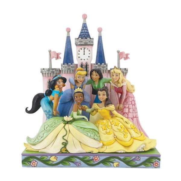 Disney Traditions Prinzessinnen Gruppe vor dem Schloß Deluxe Figur