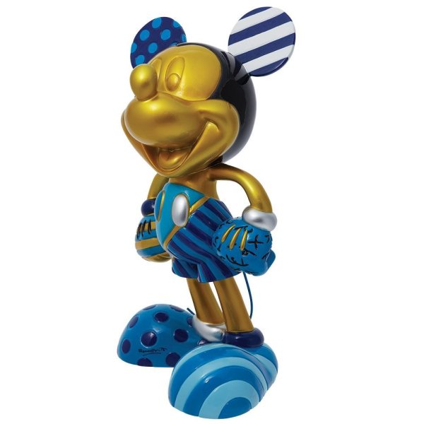 Mickey Mouse Gold/Blau Figur 30,5cm (Limited Edition) - Disney by Britto