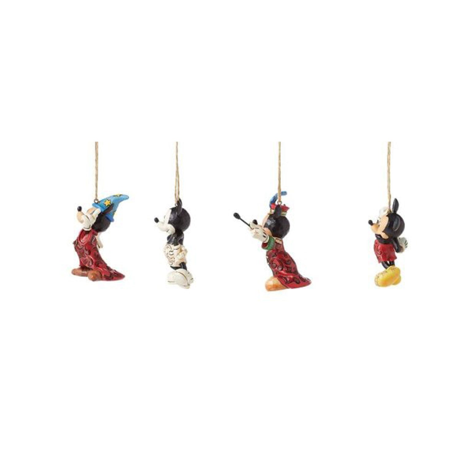 Disney Traditions Mickey Mouse 4er Set Ornament/Weihnachtsbaumanhänger by Jim Shore