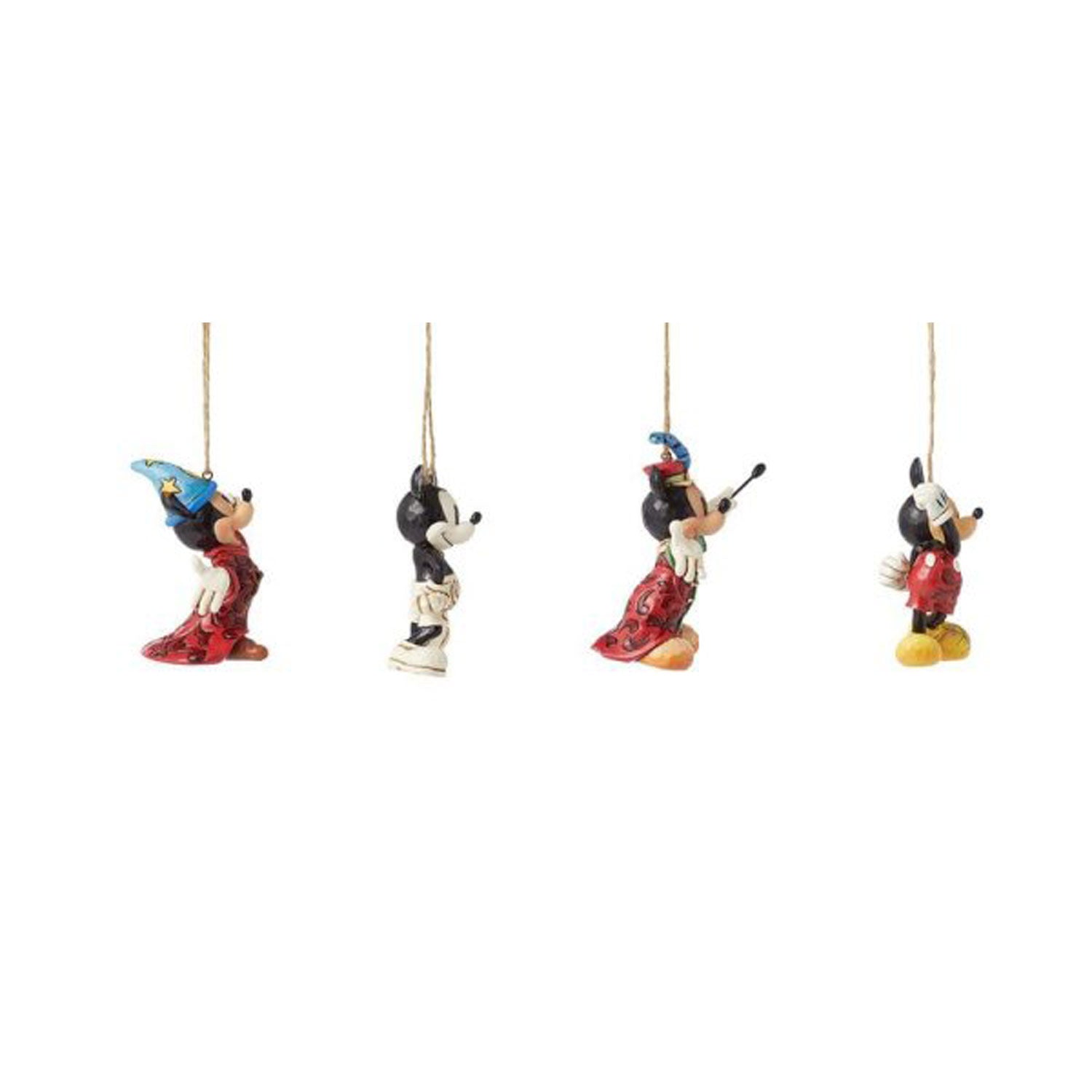 Disney Traditions Mickey Mouse 4er Set Ornament/Weihnachtsbaumanhänger by Jim Shore