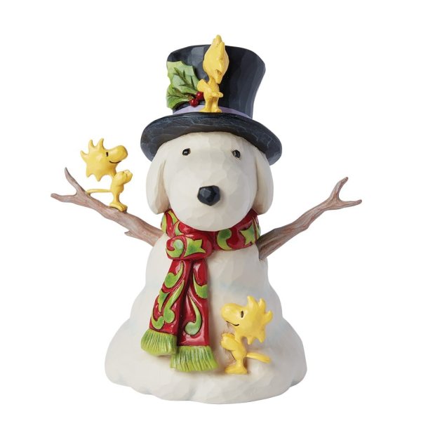 Peanuts Snoopy & Woodstock "Snowman" - Jim Shore Figure