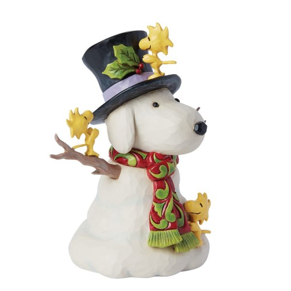 Peanuts Snoopy & Woodstock "Snowman" - Jim Shore Figure