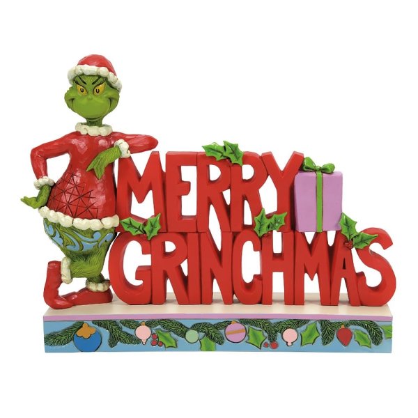 Grinch "MERRY GRINCHMAS" figure by Jim Shore