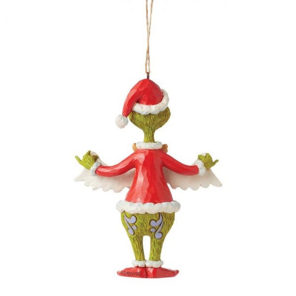 Grinch Figur mit Weihnachtsbanner by Jim Shore Ornament/Anhänger