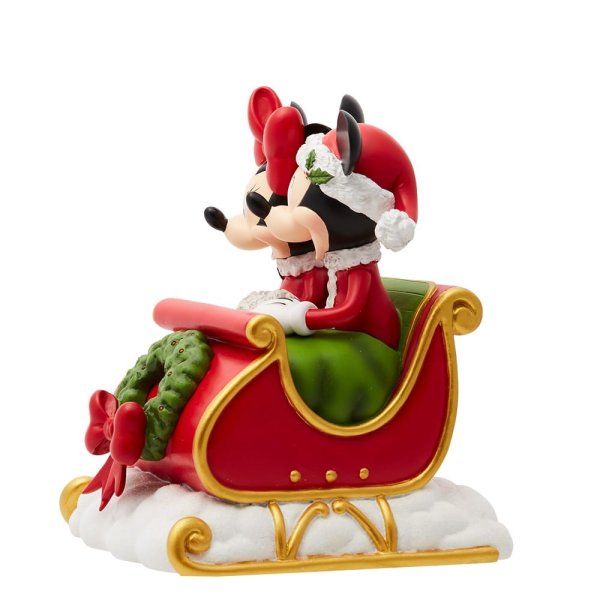 Disney - Mickey & Minnie Mouse Figur im Weihnachtsschlitten