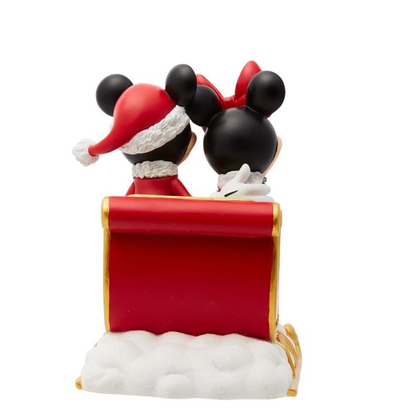 Disney - Mickey & Minnie Mouse Figur im Weihnachtsschlitten