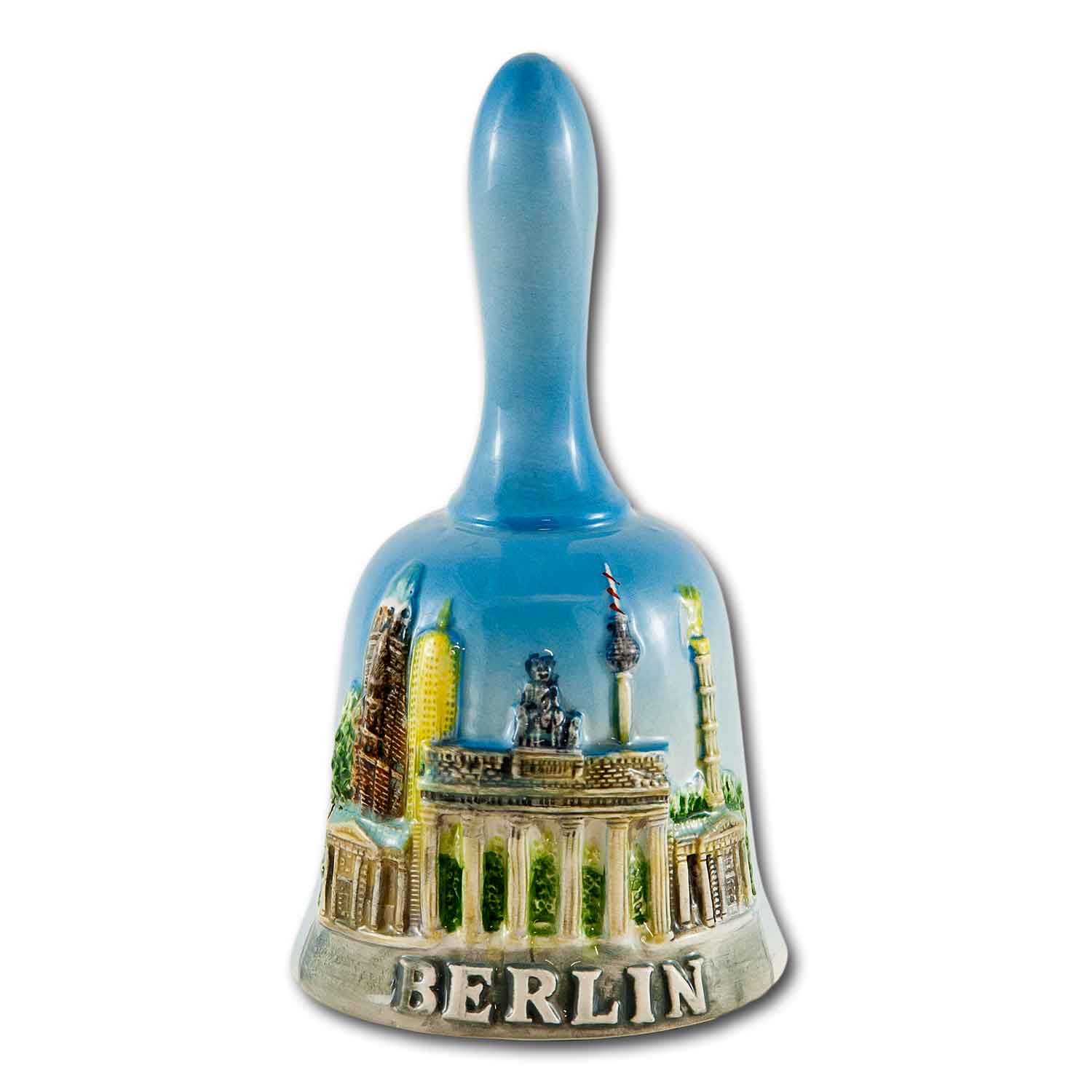 Keramik Glocke - Berlin Panorama Relief 14cm
