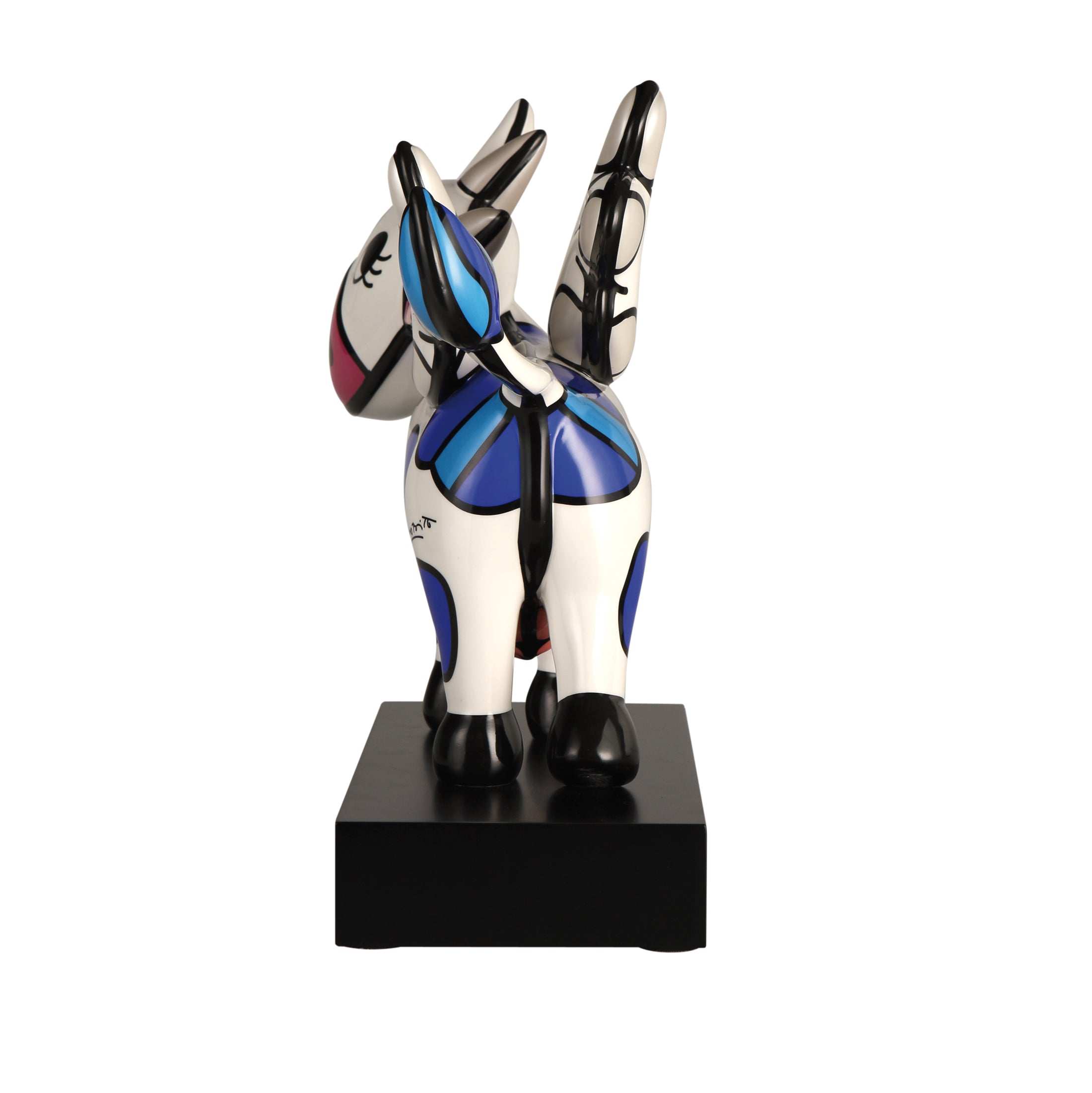 Goebel-by-Britto-Figur-Flying-Cow-limited-edition-berlindeluxe-kuh-blau-punkte