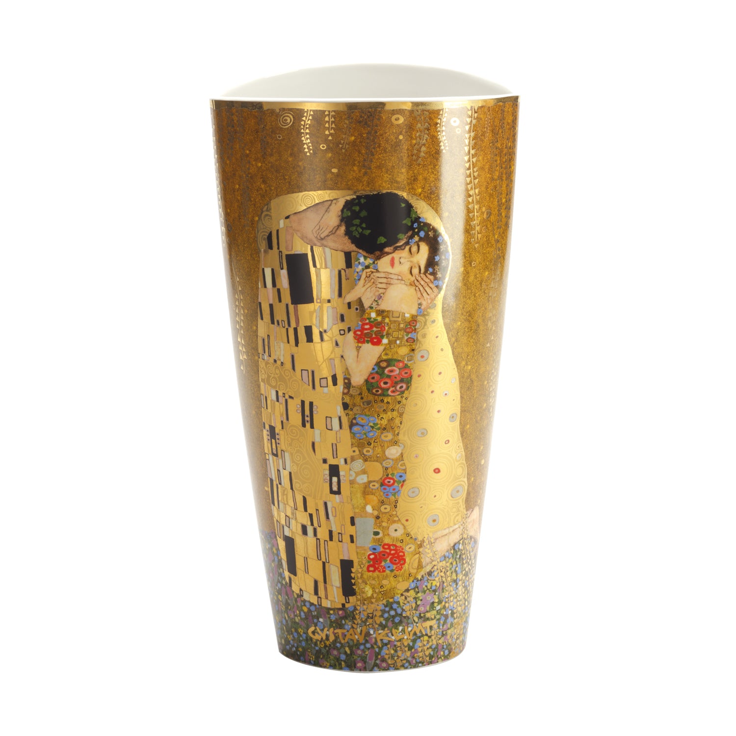 Klimt "The Kiss" vase