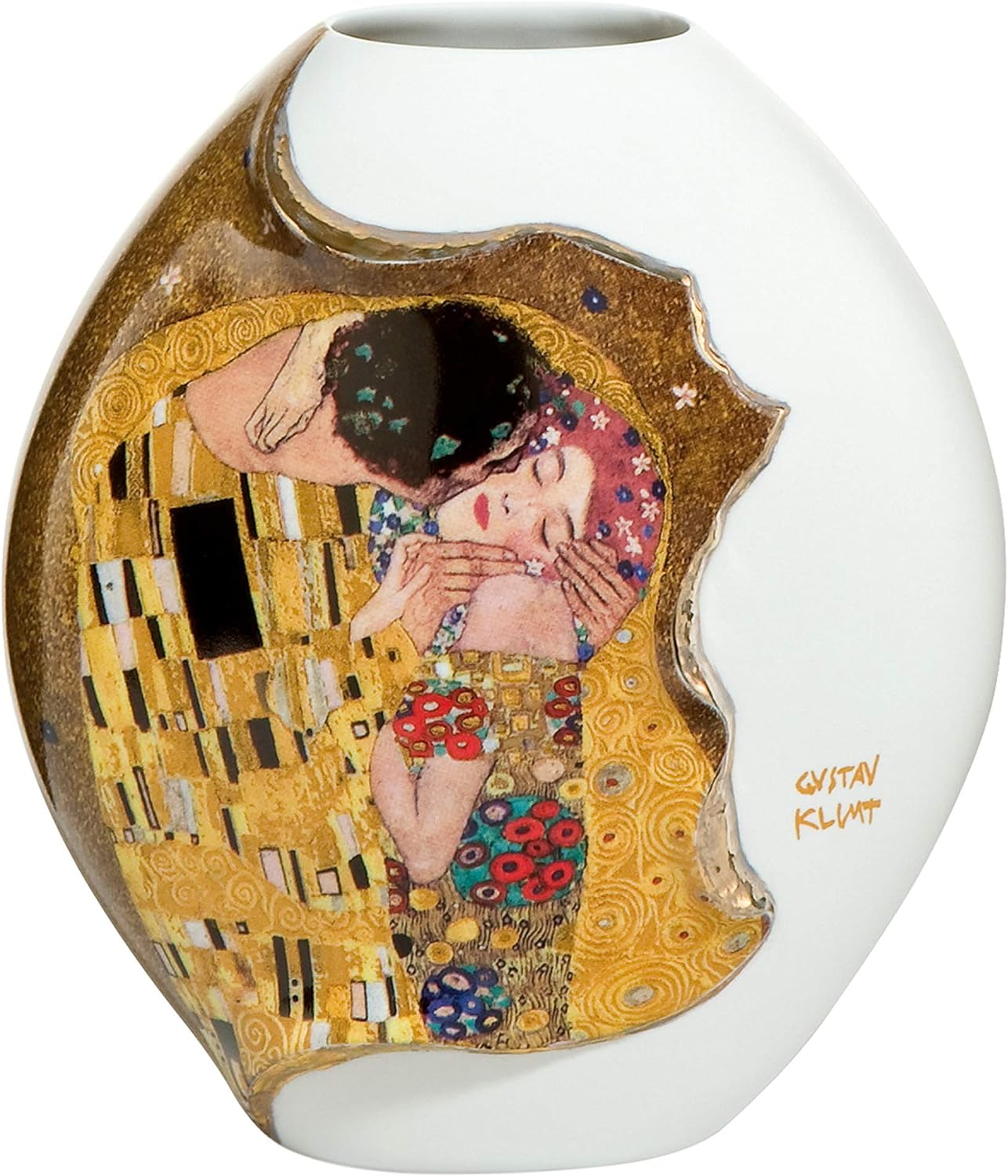 Porcelain Vase Klimt The Kiss M - Goebel