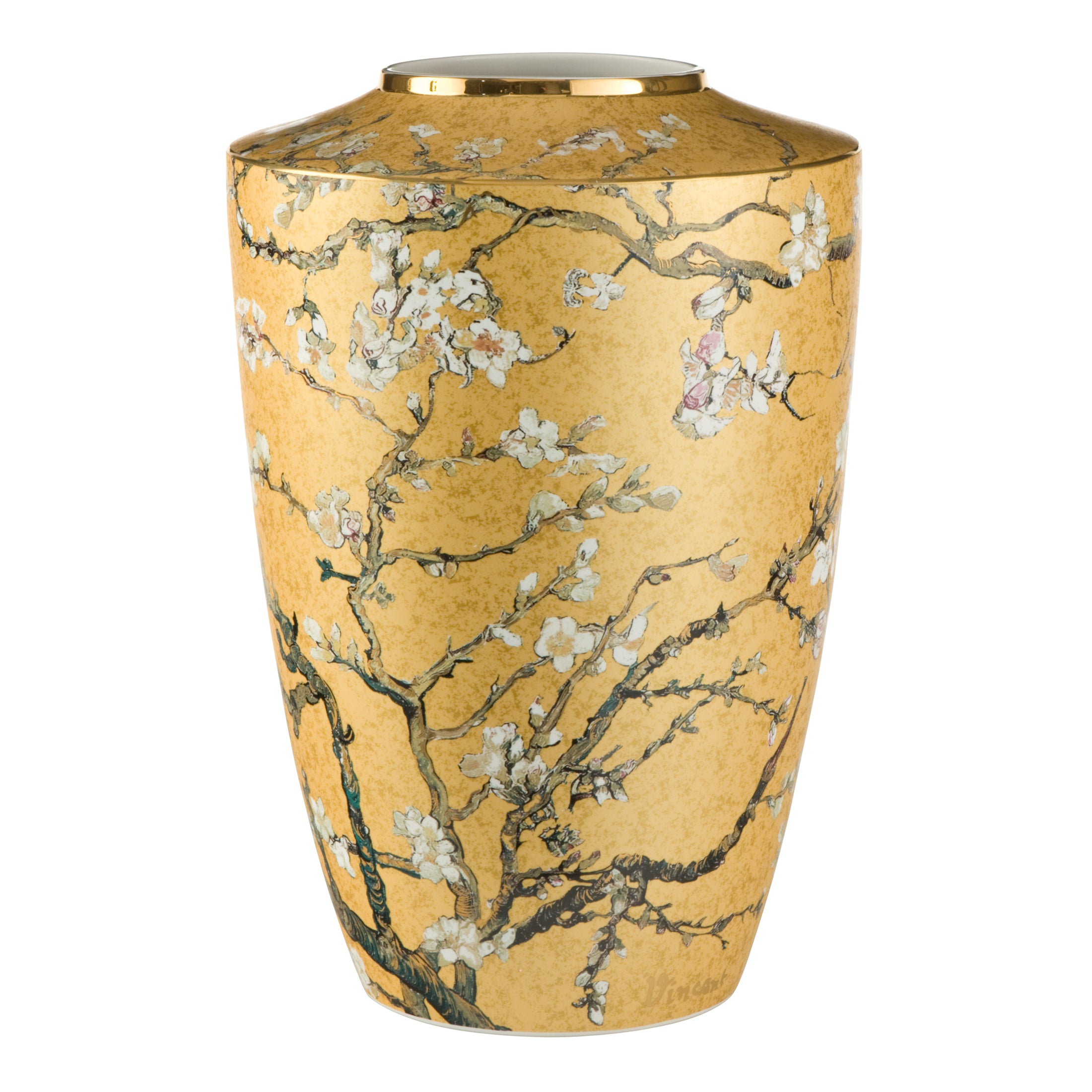 Goebel Artis Orbis - Vase 41,0cm Vincent van Gogh - Mandelbaum Gold