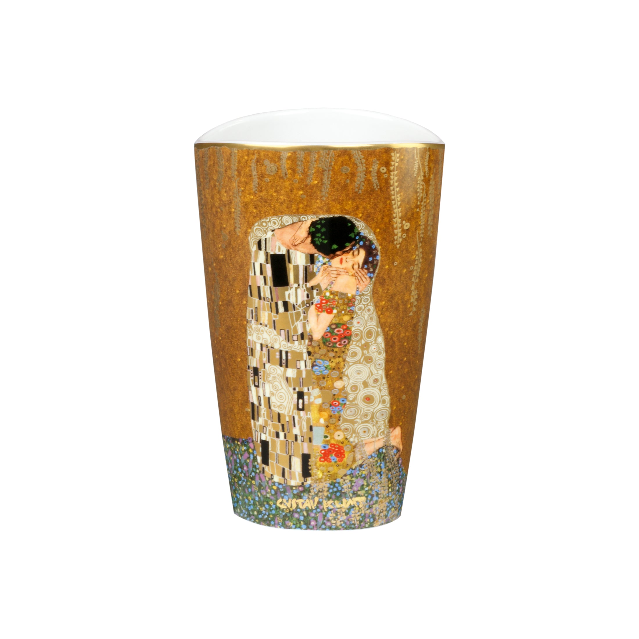 Goebel Artis Orbis Vase Der Kuss, Gustav Klimt - Porzellan