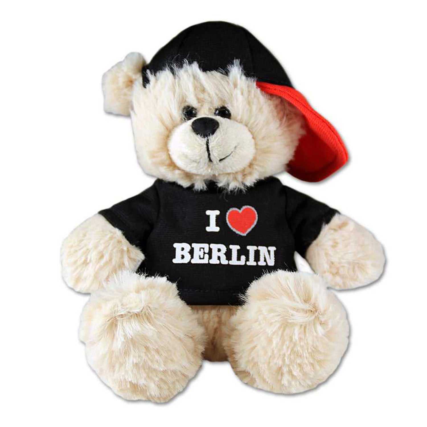 Bär klein 15cm I Love B mit Shirt Cap
