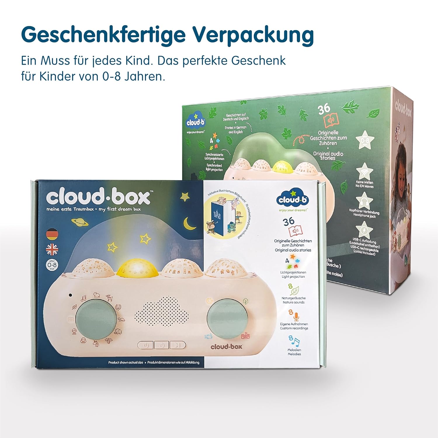 Cloud Box Hörspielbox mit Lichtprojektor - cloud b