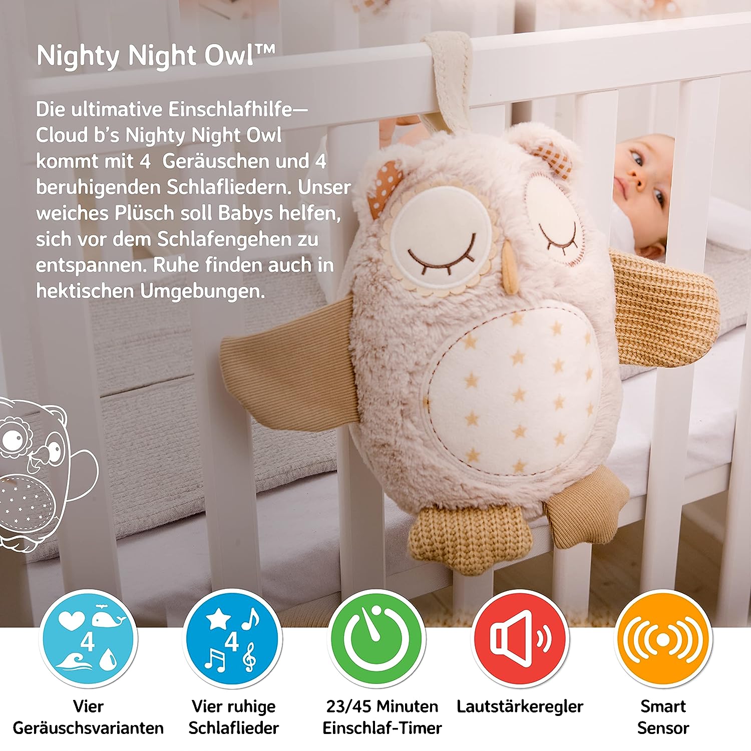 Nighty Night Owl Einschlafhilfe - cloud b