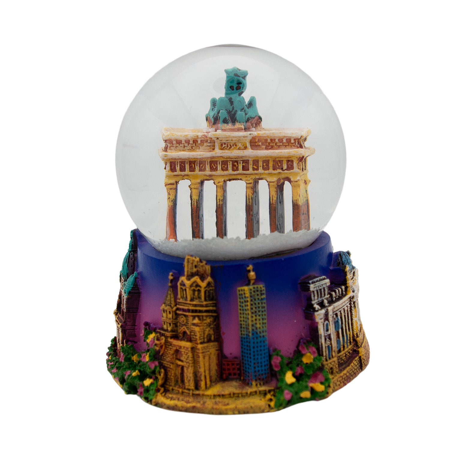 Schneekugel groß 6,5cm Brandenburger Tor Dämmerung
