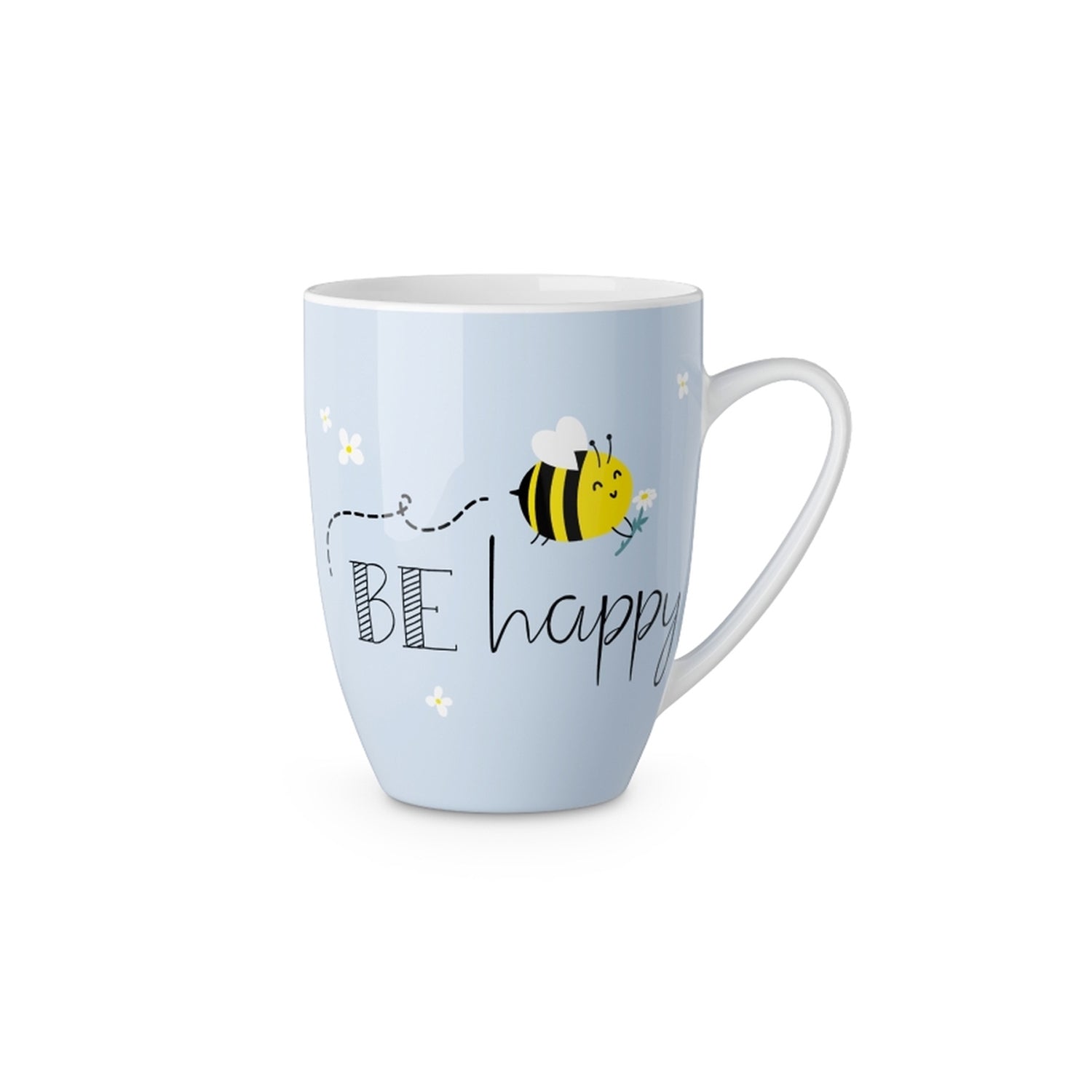 la vida Porzellan Becher / Tasse für Dich  - "BE happy" 250ml