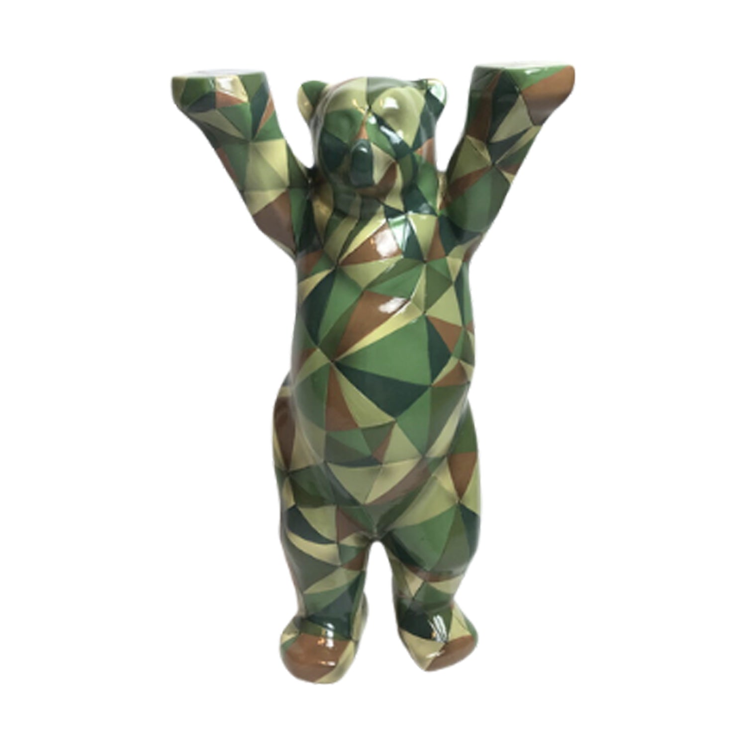 Camouflage polygon Buddy Bear