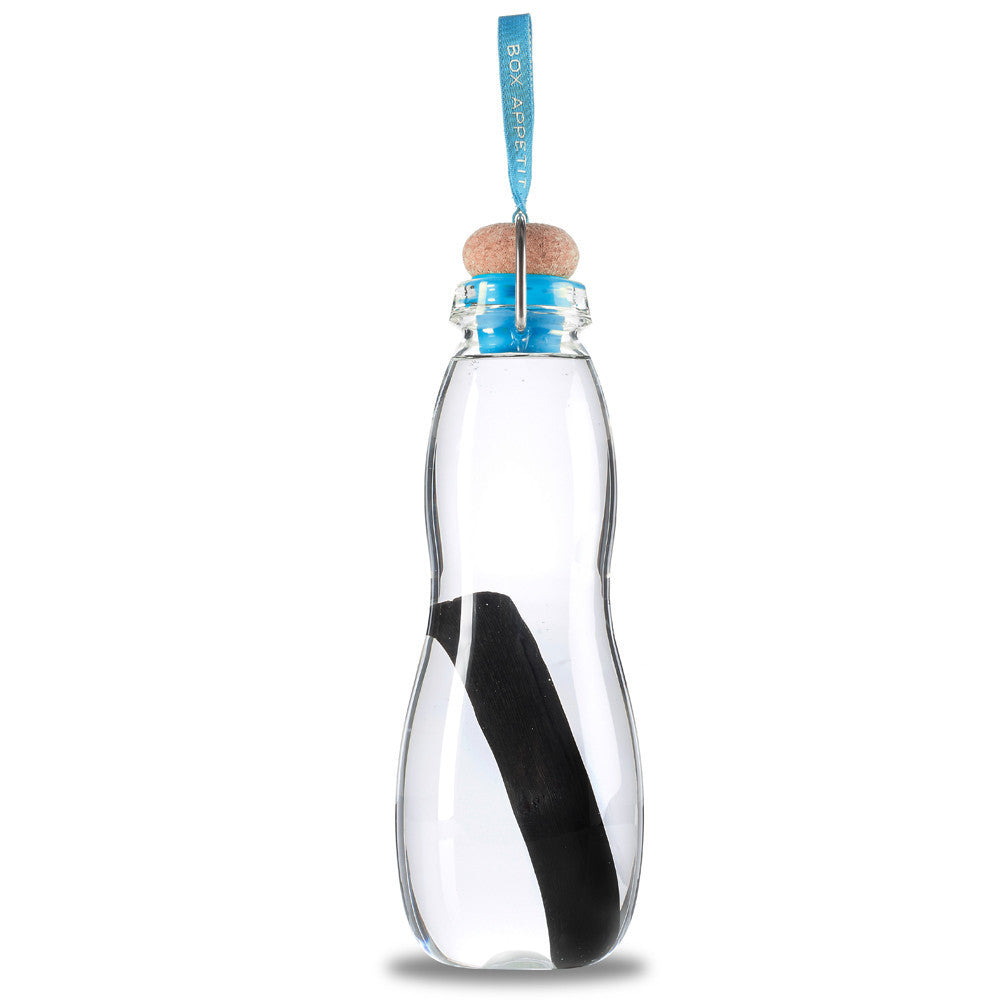Eau-Good-Glas-Wasserflasche-von-Black+Blum-berlindeluxe-flaschen-blau-schwarz