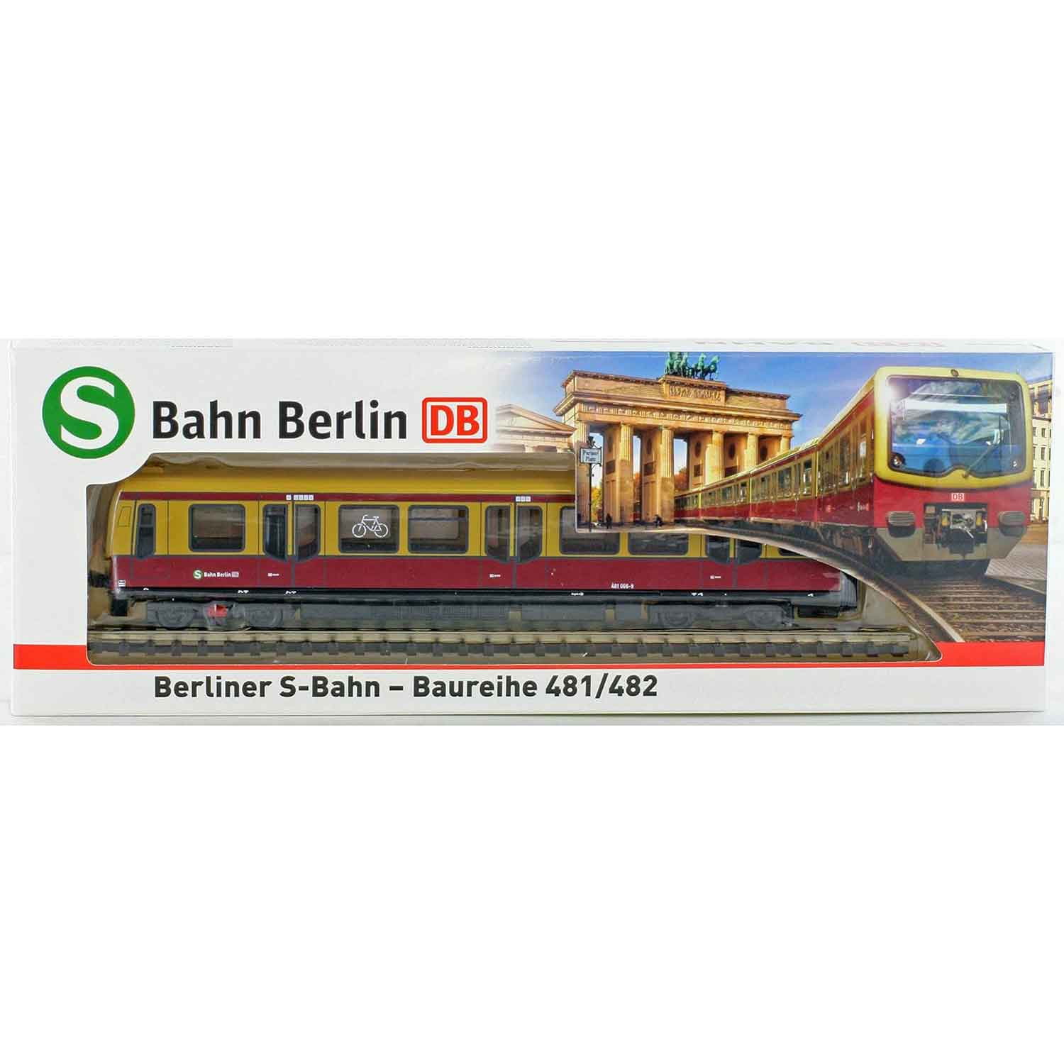 Miniatur S-Bahn Berlin 1:120 BR481 (gelb-rot)