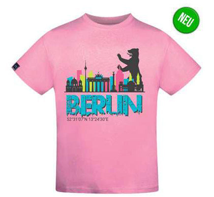 T-Shirt Kinder "Skyline Berlin pink" von Robin Ruth