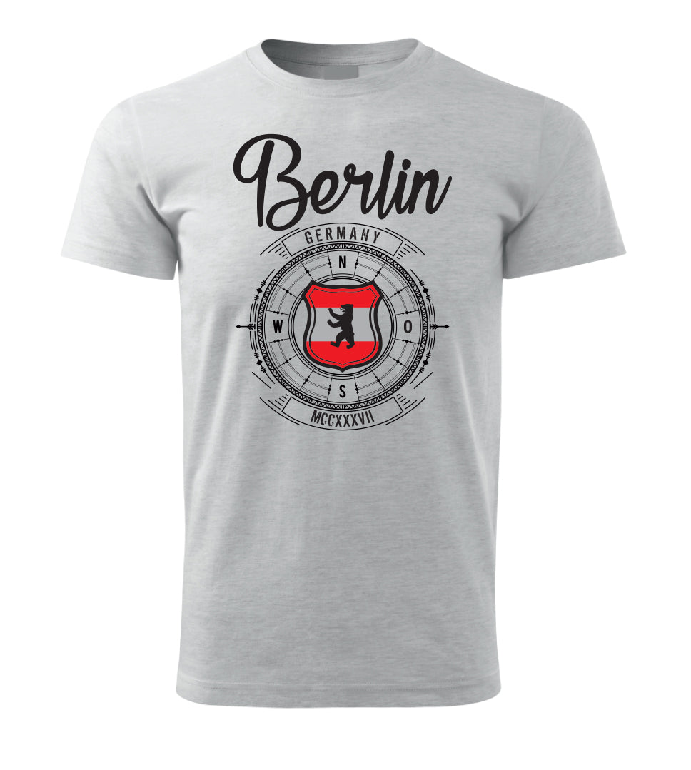 T-Shirt "Berlin Kompass grau" von Robin Ruth
