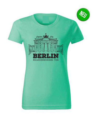 Women's T-shirt "Brandenburg Gate mint" by Robin Ruth