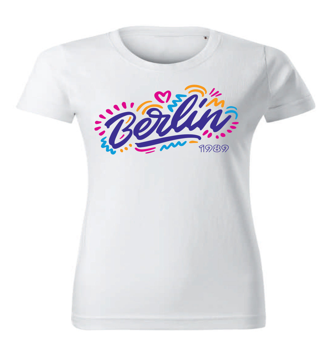 T-Shirt Damen "Splash Berlin weiß" von Robin Ruth