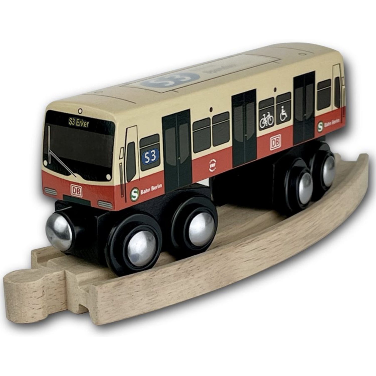 Miniatur Holz S-Bahn Berlin S3 zum Spielen