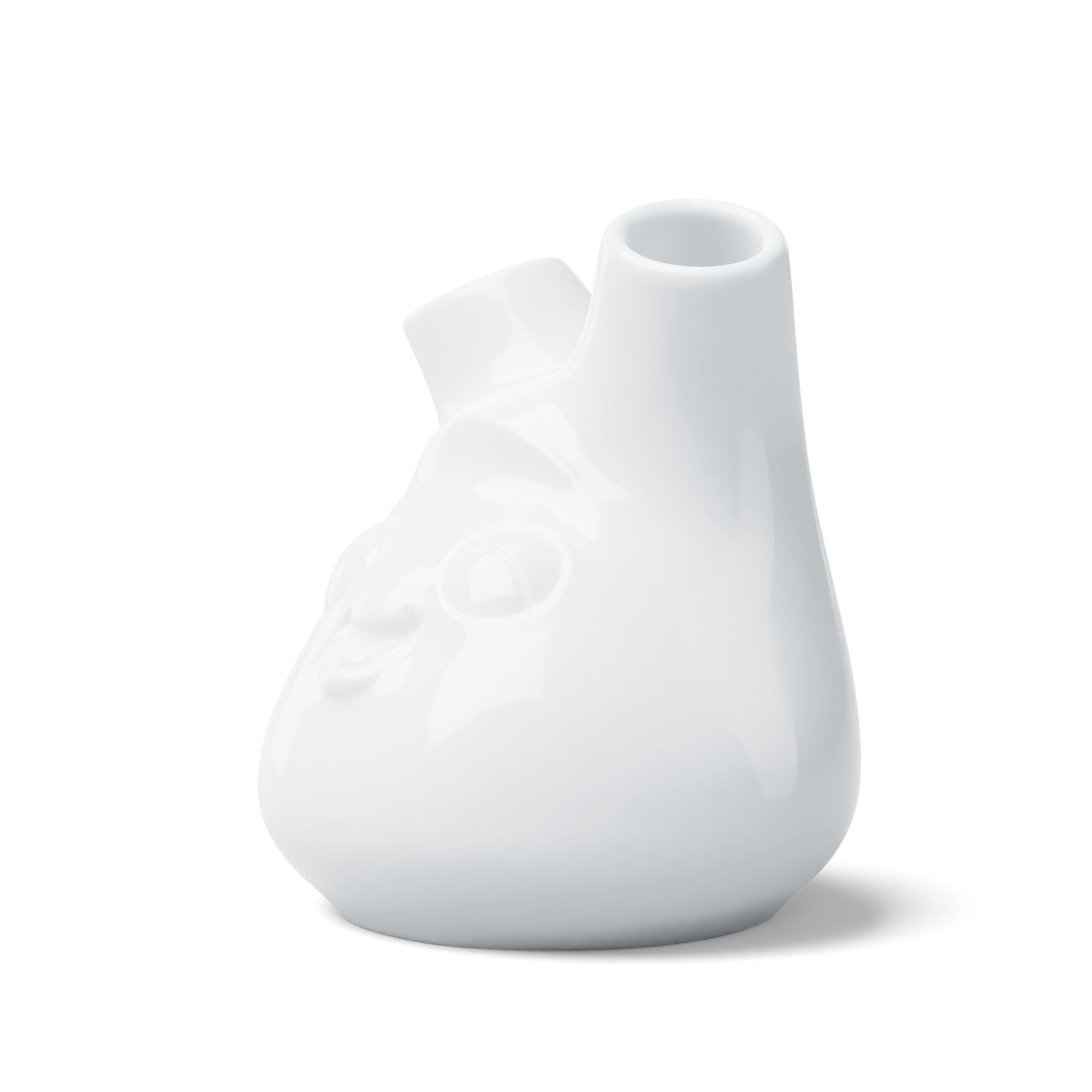 Vase klein "Kess", weiß, 10cm - TV Tassen