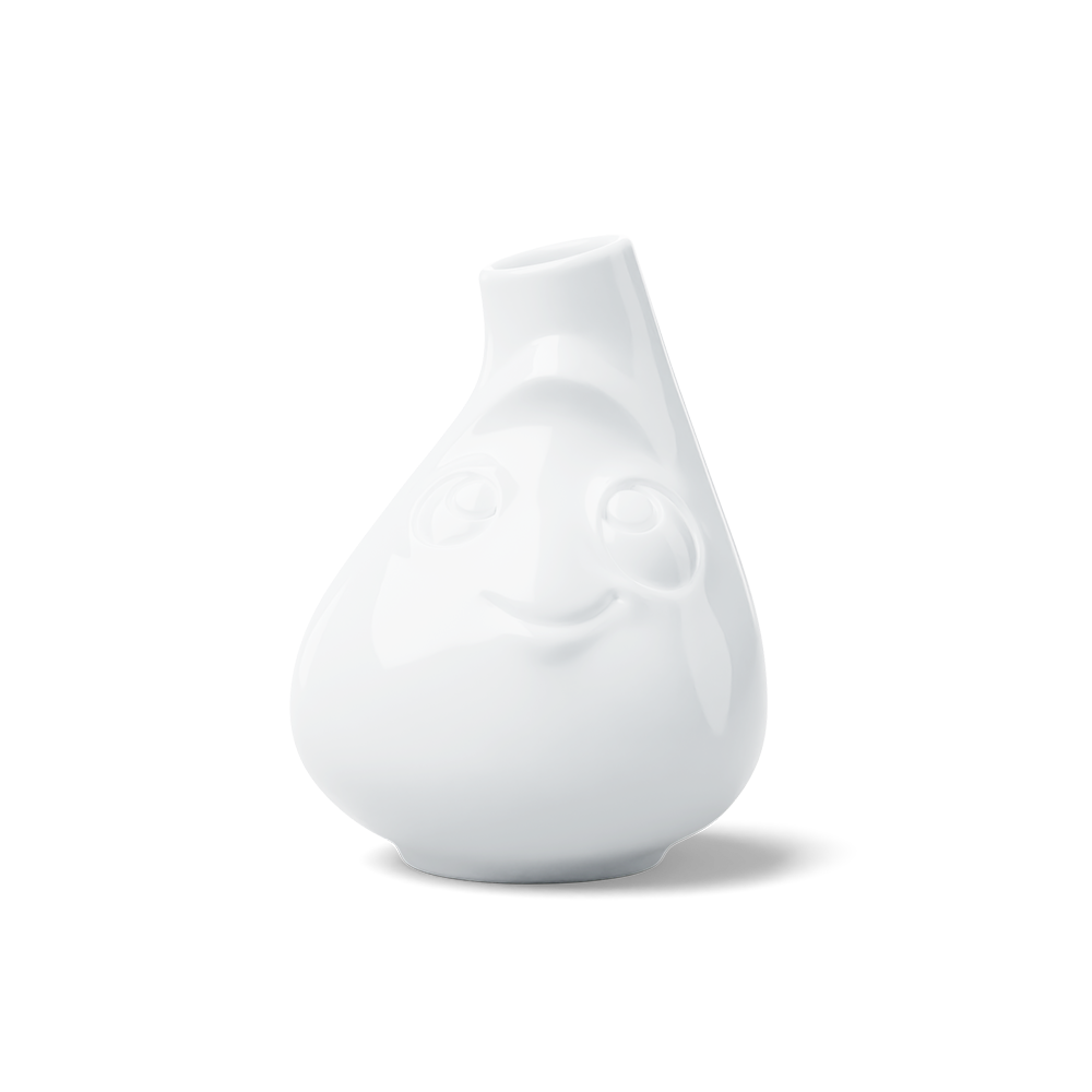 Vase klein "Putzig", weiß, 10cm - TV Tassen