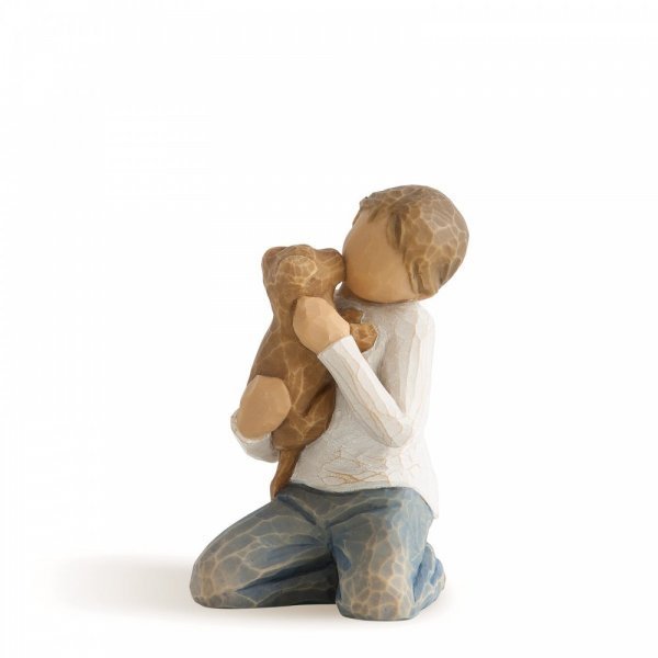 Kindness-Boy-Willow-Tree-Figur-berlindeluxe-hund-kind